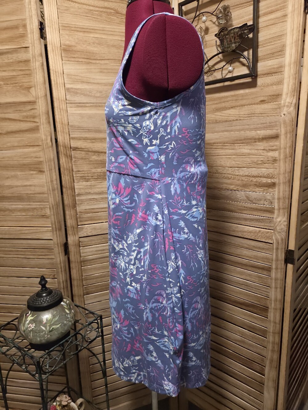 Columbia S Sleeveless Dress Blue/Pink - Picture 2 of 4